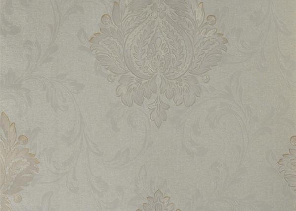 Classical Damask Concise European Washable Vinyl Wallpaper With Embossed Surface