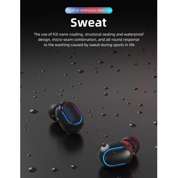 Exercise Bluetooth Wireless Earphones Sweat Proof Strong Bass TWS Bluetooth Earbuds