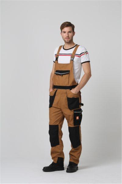 Left Hammer Loop Mens Work Bib trousers, 320gsm Workwear Bib Pants