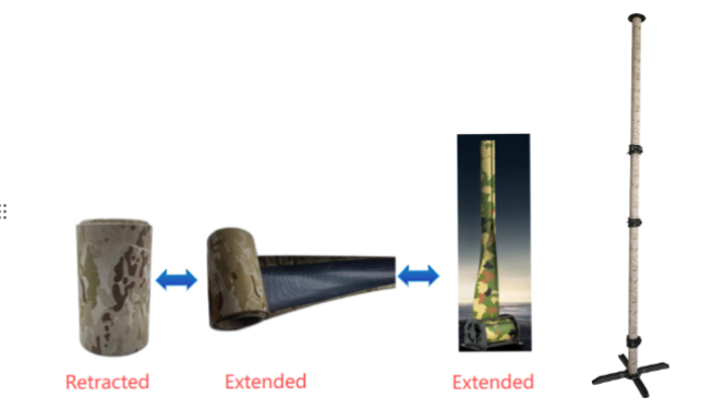 Flexible Lightweight Portable Telescopic Mast Antenna Mast Pole