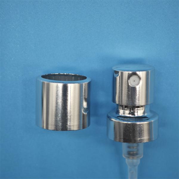 0.1ml/t 15mm 16.3mm Silver Aluminium Cosmetic Crimp Sprayer Fine Mist Perfume Spray Pump