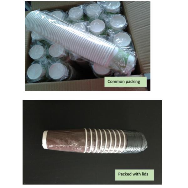 Disposable Hot Drink Cups Flexo or offset printing FDA / LFGB