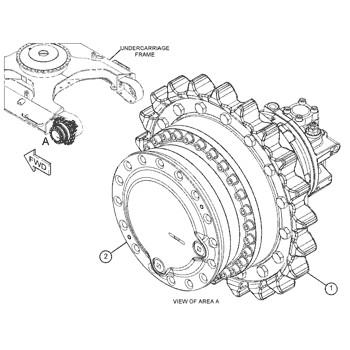 527-7077 511-6008 511-6009 Para excavadora CAT 318F 320GC 323GC 325F Montaria de viagem