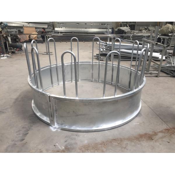 Metal Galvanized Steel Round Bale Pasture Hay Rack Livestock Feeder