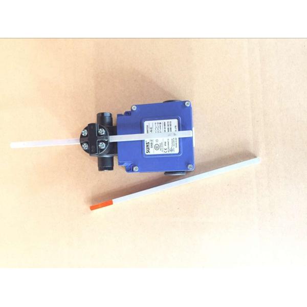 Galvanized Steel Electric Wire Rope Hoist Double Poles Yellow / Blue Cross Limiter