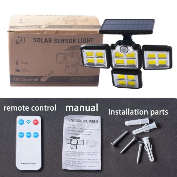 Energy Efficient Wall Mounted Solar Led Lights Remote Control