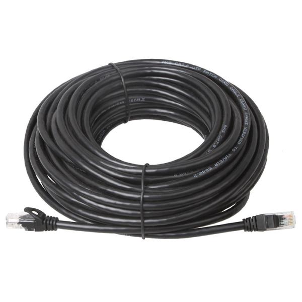 Black Cat6 Cat6a Patch Cord For Gigabit Ethernet 650MHz 100W PoE RJ45 UTP