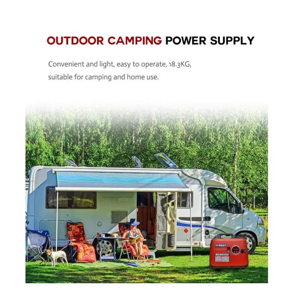 Inverter Gasoline Generator Portable Super Silent Mini Generator 1.2KW Frequency Conversion Generator
