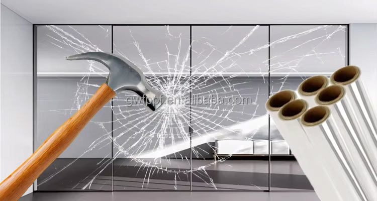 Bullet Resistant Safety & Security Film Car Window Protection Tint Transparent ODM