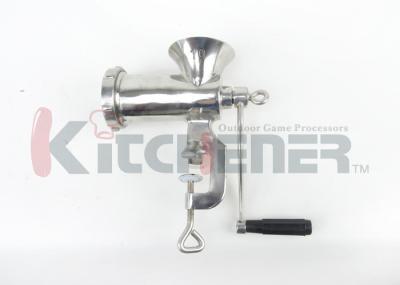Moedor de alimento manual para a carne de porco da carne dos cervos, máquina do misturador da carne da mão com os três tubos de enchimento