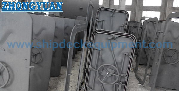 Стальная быстрая действующая Watertight дверь с оборудовать маховичка морской