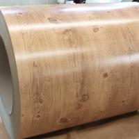 Wood Grain PPGI Steel Printech Color Coated Coil 1mm Marble Grain Surface