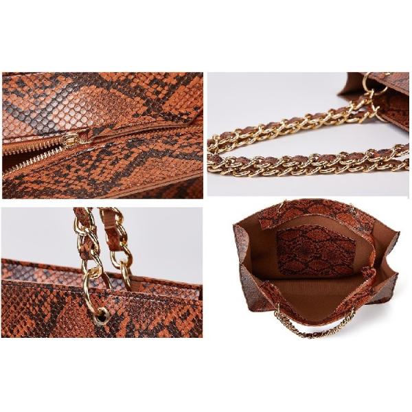 Дополнительные большие сумки Tote кожи тела змейчатого Faux Брауна взаимные