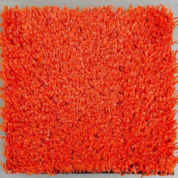 25mm Orange Artificial Turf Tennis Court Multi Functional For Sports Facilities With UV Resistance