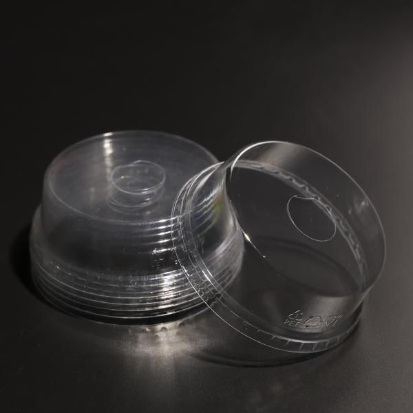Tapa de vaso de plástico Tapa de vaso desechable Tapa de PET para vasos de PP/PET Vasos de zumo