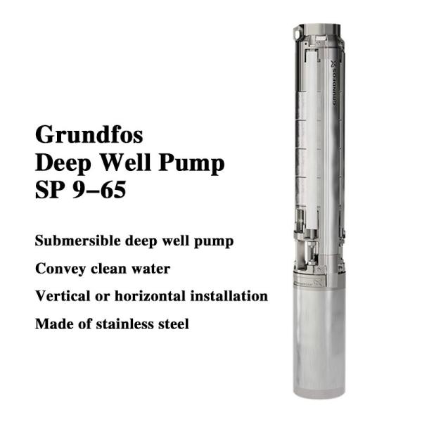Grundfos SP 9-65 Series Stainless Steel Deep Well Submersible Multi-Stage Water Pump 110v
