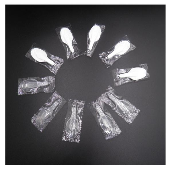 13cm 9.5cm Plastic Yogurt Spoon Folding Ice Cream Spoons Disposable Non Odor