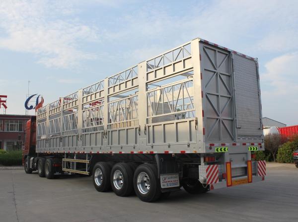 10pcs Leaf Spring Aotong Stake Fence Cargo Semi Trailer for Pig Cattle Sheep Transport