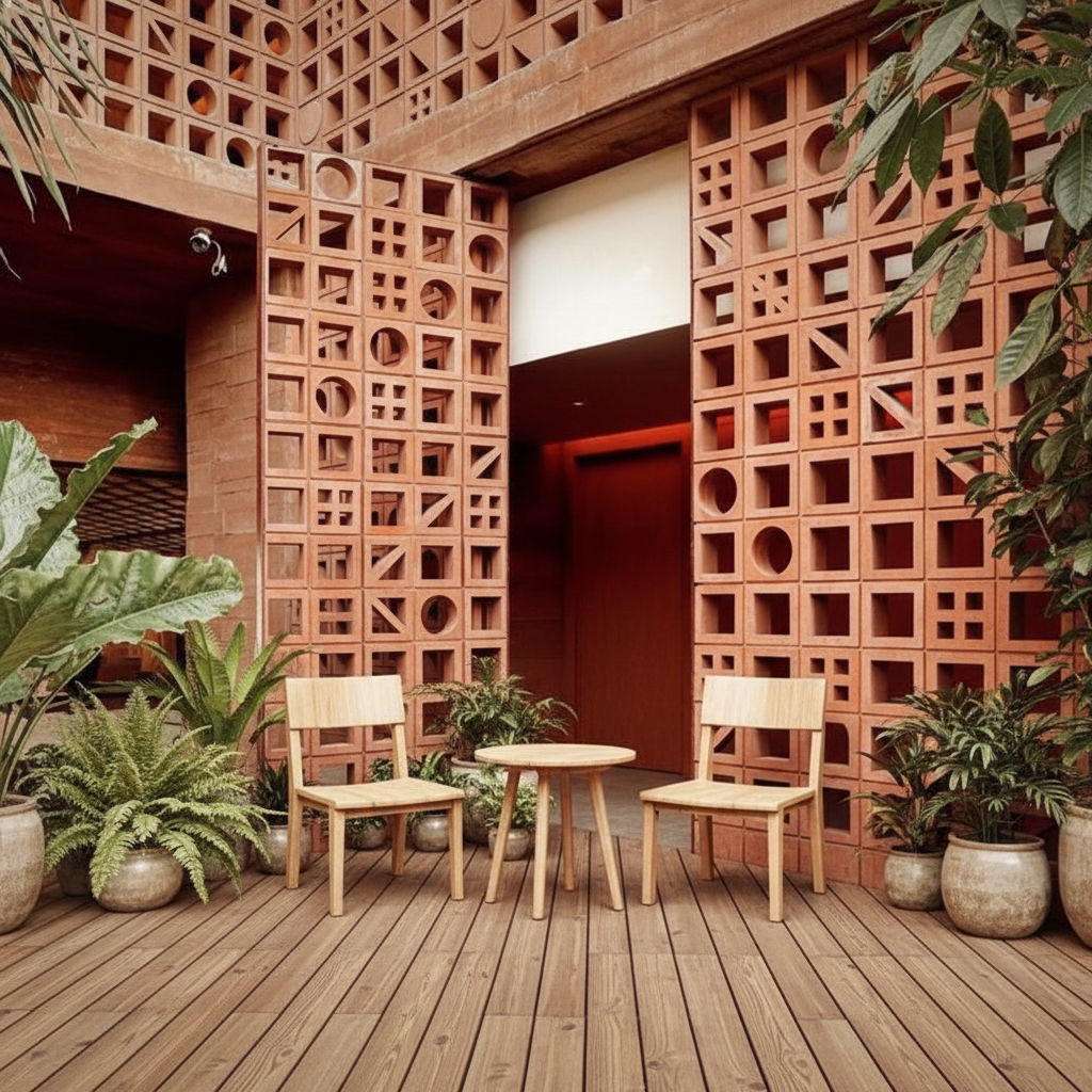 Garden Building Materials Wall Breeze Blocks Perforated Bricks for Fence Decoration