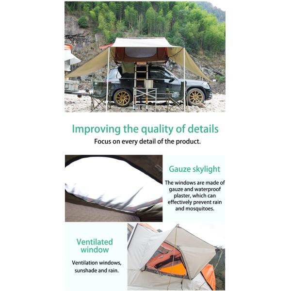 Large Space 4 Men Car 20x20 Hard Case Roof Top Tent