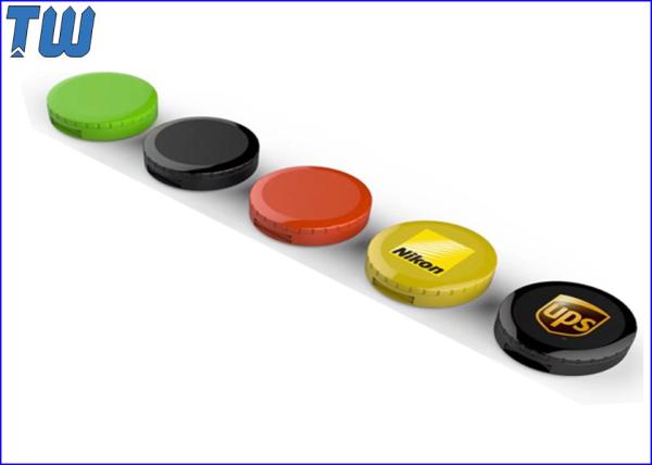 Tiny Twister Round 64GB Flash Drives Customized Branding USB Device