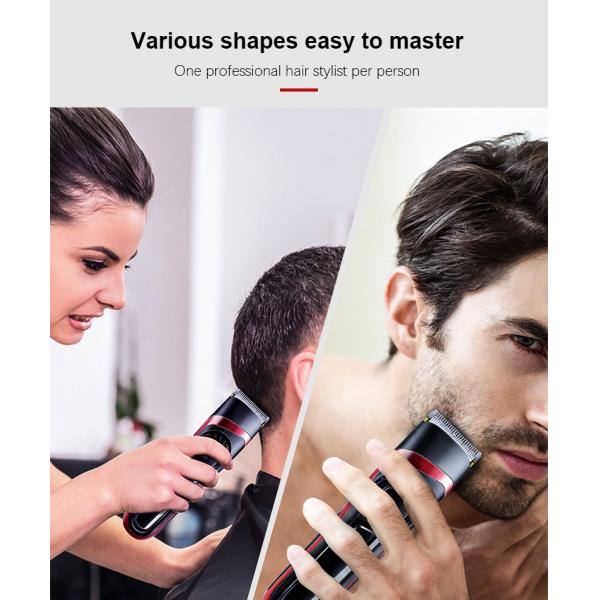 электрический триммер волос 2200mAh, 100v-240v водоустойчивые волосы Clippers перезаряжаемые