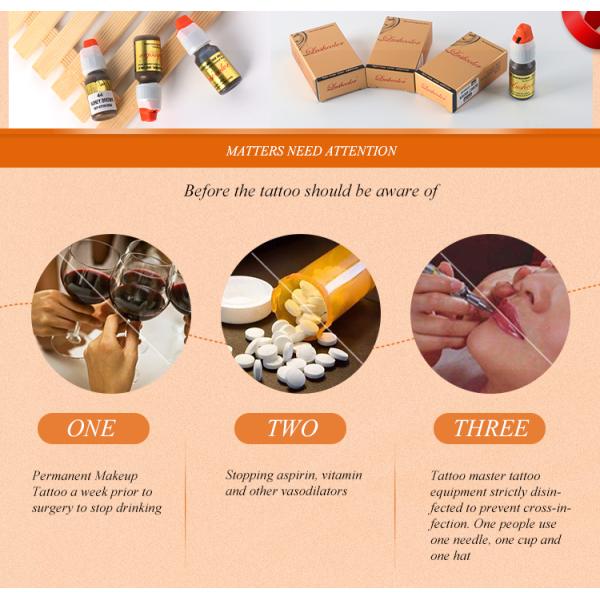 Самый лучший микро- постоянный пигмент 8ml/бутылка чернил татуировки брови состава