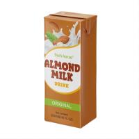 250 ml de Leite de Amêndoa de Sabor Original Bebida Beleza Embotelhada para Bebida em Cartão de Papel Aséptico