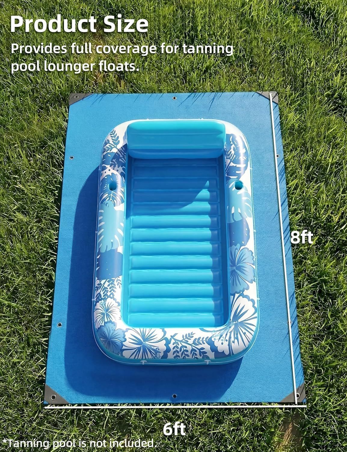 Customized Summer Inflatable Black Floating Bed Outdoor Swimming Pool Sunbathing Lounge Chair Courtyard Inflatable Floating Raft