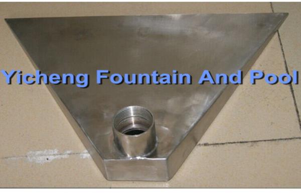 Customized Big Fan Shape Water Fountain Spray Heads For Water Fall / Massage SS304