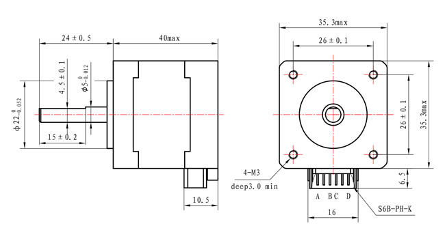 Мотор NEMA 14 Stepper мотора Casun 35mm гибридные Stepper для освещения этапа