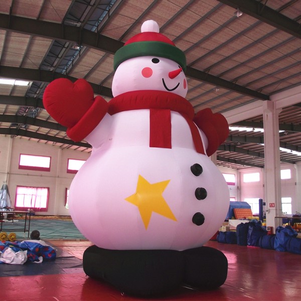 High Quality Christmas Inflatable Product /Outdoor Light Yard Christmas Snowman Inflatable for Holiday Decorations