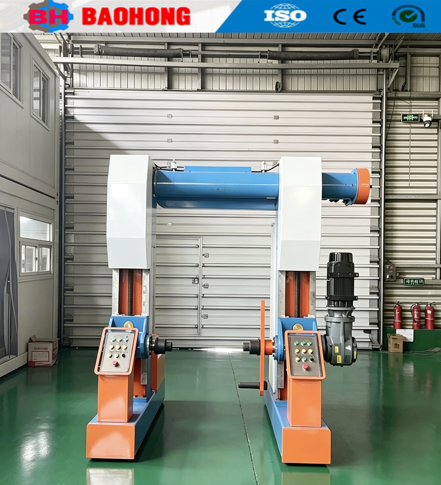 Portal Movable Type Pay-off and Take-up Machine with Traverse