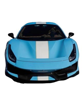 Pièces automobiles pour Ferrari 488 Kit de carrosserie 488 Amélioré PistA-style avant et arrière pare-chocs Bonnet Spoiler Carrosserie en fibre de carbone
