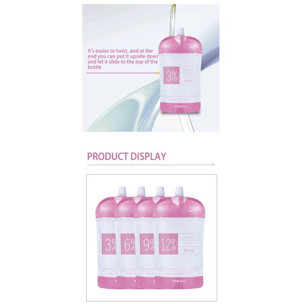 Développeur de couleur capillaire organique PureStyle 3% 6% 9% 12% Crème peroxyde OEM/ODM