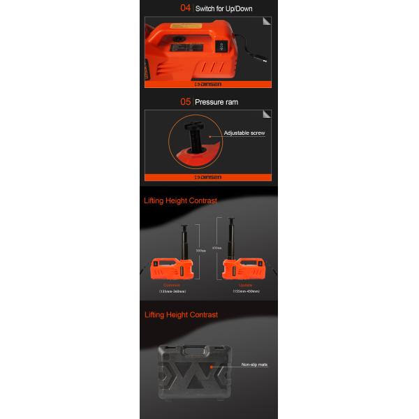Портативный электрический гидравлический подъем ISO9001 Джек быстрый одобрил с кабелем 3.5m