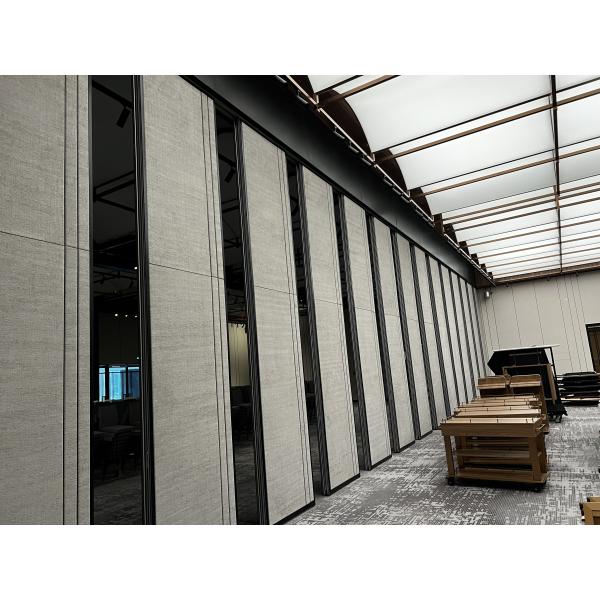 Soundinsulation 35 to 55 DB Movable Sliding Partition Wall Manual Or Motorized Sliding Operation Floor to Ceiling Or Partial Height Installation