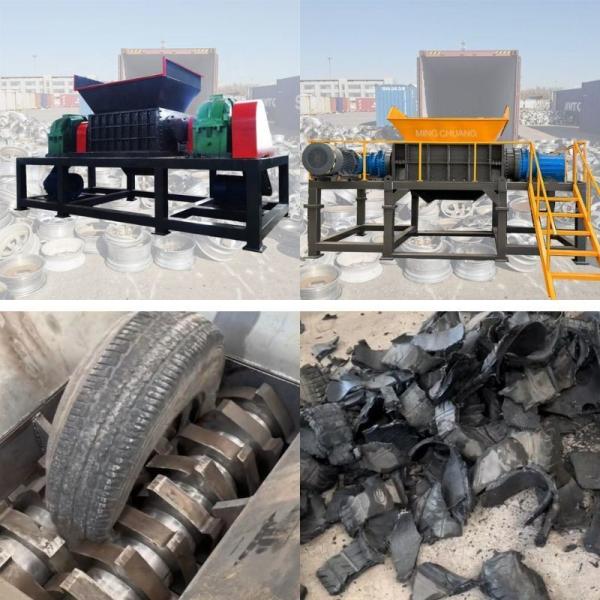 Recycle with MCS-800 Industrial Scrap Hubs Shredder Double Shaft Truck Car Tire