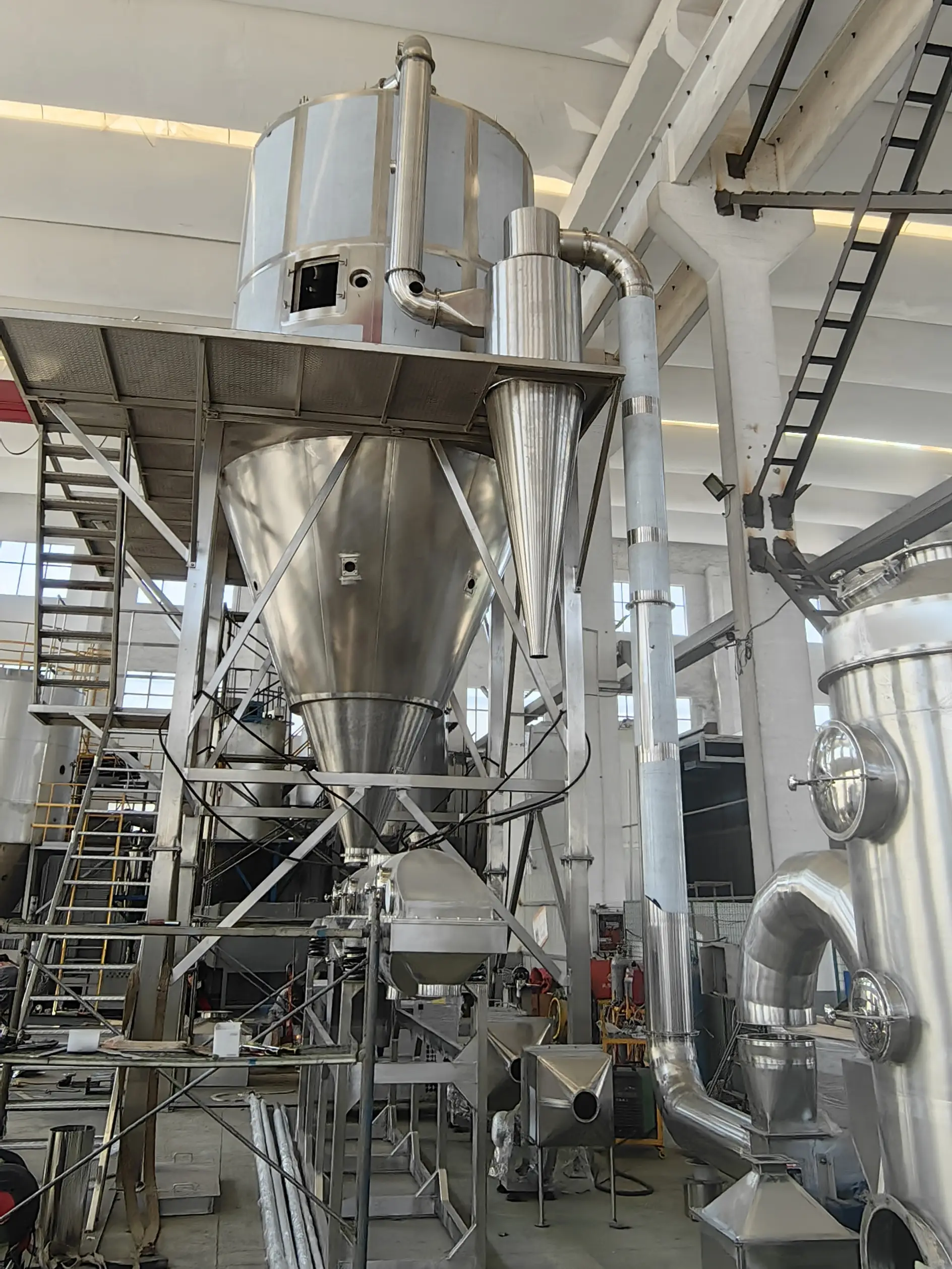 Detailed Discussion Equipment Spray Dryer Steam Heat Source Perfect for Food Industry Drying and Processing Requirements