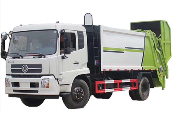padrão hidráulico do Euro 4 de Dongfeng 4x2 5m3 do compressor do lixo de 3250mm