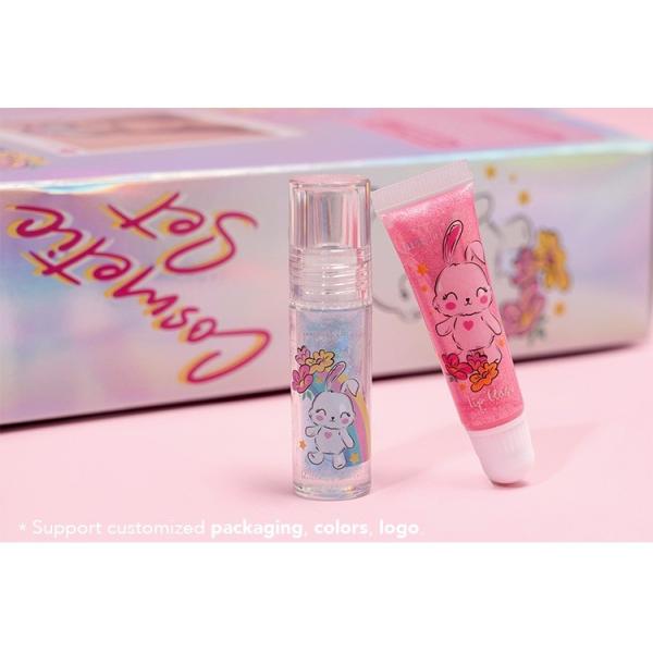 Kids Makeup Kit With Cute Bunny Headband