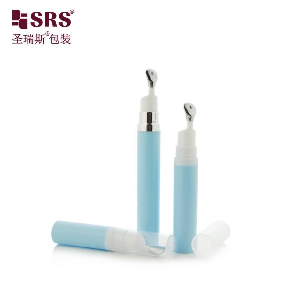 A0035 スリークカスタムカラー空気のないポンプ容器 (7.5ml/10ml/15ml) 亜鉛合金プレスアクチュエータ