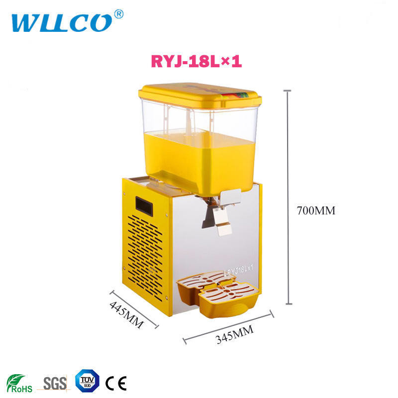 18L Transparent Commercial Juice Cold Drink Anti Precipitation Beverage Dispenser