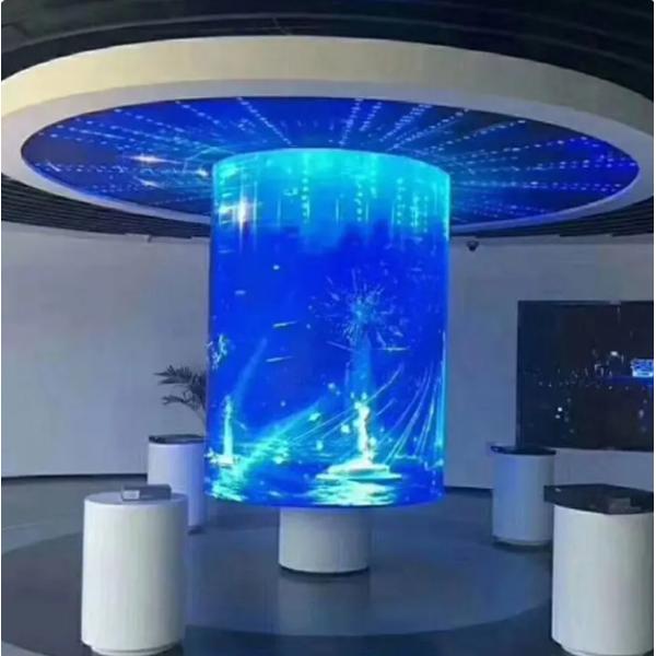 P2.5 Изогнутый светодиодный дисплей 320x160 мм Передний магнитный модуль гибкого