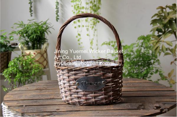 wicker basket manufacturer wicker garden basket willow plant baskets stock fast shipment