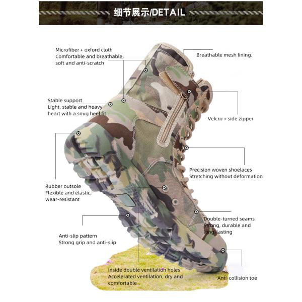 Summer High Top Ultra Light Training Tactical Boots Comfortable Cushioning