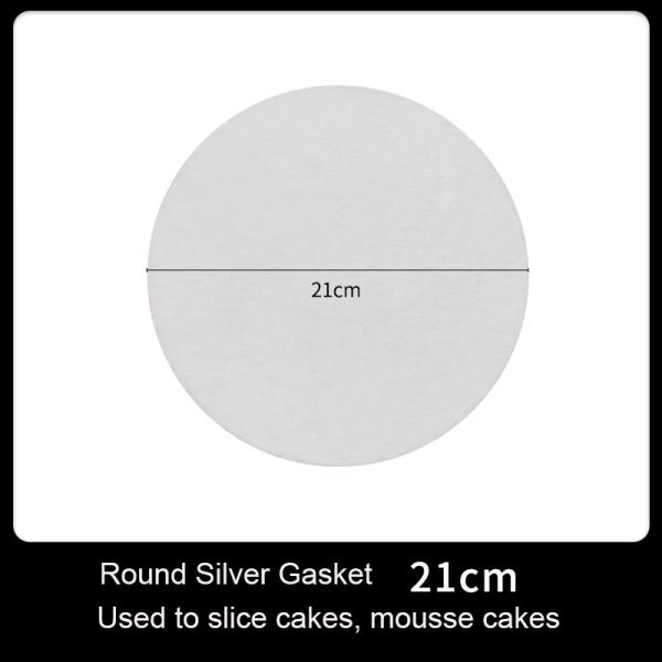 Direct Exquisite Food Grade Circle Cardboard Cake Paper Boards Round Silver Base Tray