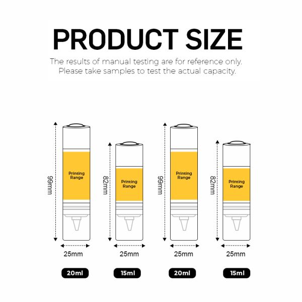 15ml 20ml Airless Syringe Bottle with Precision Dropper for Cosmetic and Essential Oil Packaging