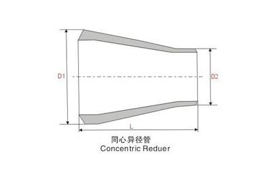 Metal T Pipe Fitting Butt Welding Concentric Reducer Of Stainless Steel Pipe Fittings