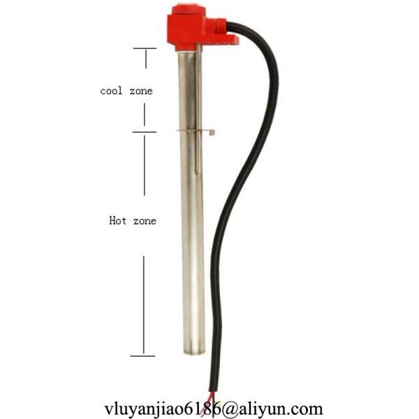 SUS304 SUS316 Titanium Single Tube Immersion Heaters Over The Side 50mm